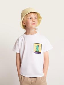 Рубашка SATURNDAY Krokodil auf Scooter, белый