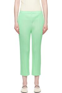 Ежемесячные цветные брюки May Pleats Please Issey Miyake, зеленый