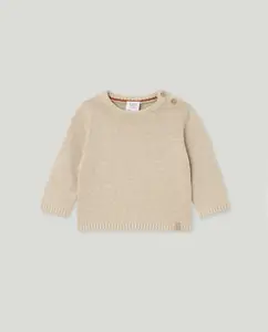 Детский свитер с круглым вырезом Baby El Corte Inglés, песочный