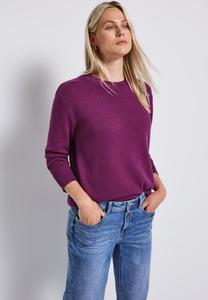 Джемпер Street One RUNDHALS, Pink/Dark Red