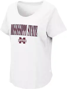 Белая футболка женской команды Colosseum Mississippi State Bulldogs