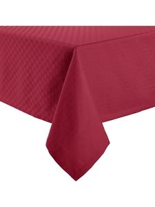 Erwin Müller Жаккардовая скатерть из смесовой хлопчатобумажной ткани Paderborn рубинового цвета