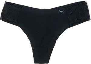 Victoria's Secret PINK трусики-стринги No-Show, Black