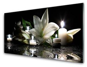 Стеклянная картина Tulup Weiße Lilie, 100x50x1 см, многоцветный