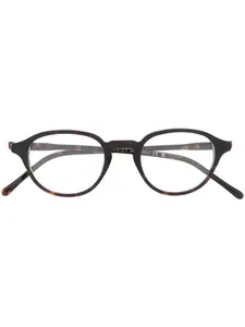 Очки в круглой оправе Gucci Eyewear, коричневый