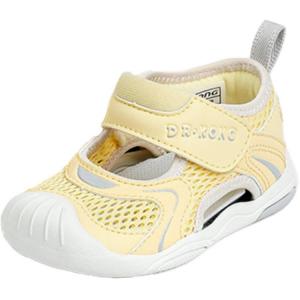 Dr.Kong Противоскользящие износостойкие низкие детские ботинки yellow для малышей