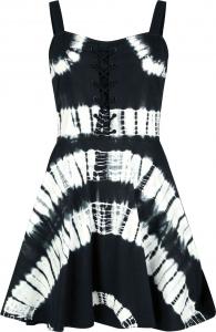 Платье средней длины Chemical Black Isley Dress Ladies, черно-белый