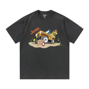 Футболка с круглым вырезом для школьников Jeep, темно-серый