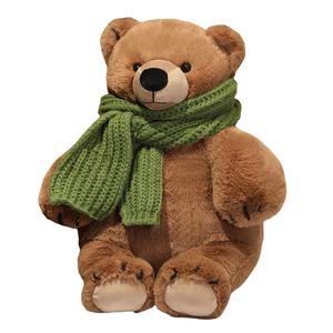 Очаровательные большие плюшевые мишки, высота 33см/55см Tak Bebe, коричневый/зеленый