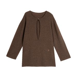 Свитер женский Crew Neck утепленный Others ELLE, coffee