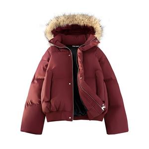 Пуховик Huichao Riding The Wind Collection Unisex WARRIOR, 65 красный (2.0 upgraded hat fur collar detachable, one garment, three looks)