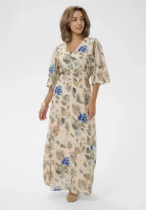 Длинные платья crailey для особых случаев Cream, Hailey Print With Blue