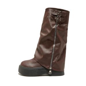 Сапоги с длинным голенищем, высокие сапоги на платформе, женские Medd, Md-Sanyue-Y68 Black