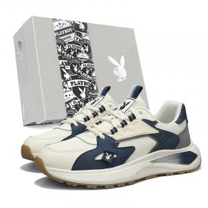 Мужские низкие кроссовки Playboy, бежево-зеленые