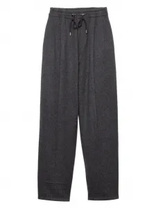 Брюки с кулиской Prada, серый