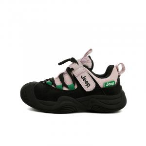 Jeep Беговые кроссовки Casual низкие для детей, Cushioning, Abrasion Resistant, Breathable, черные, розовые, зеленые