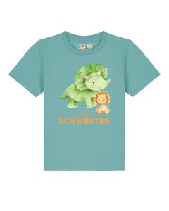 Рубашка watabout.kids Dinosaurier 07 Große Schwester, бирюзовый