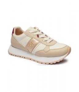 Кроссовки Tommy Hilfiger, бежевый / золотой