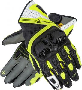 Короткие мотоциклетные перчатки Rebelhorn st ii, Black/Grey/Yellow