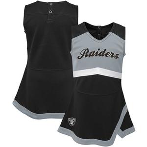 Черное платье-джемпер для девочек Las Vegas Raiders Cheer Captain Outerstuff, цвет Lvr Black