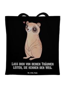 Mr. & Mrs. Panda Сумка-шоппер "Slow Lori Happy" с надписью, выполненной черным цветом