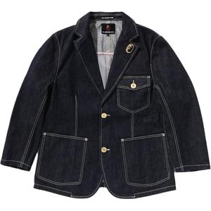 A BATHING APE Джинсовая куртка мужская черная, Marine Blue