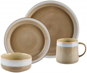 КОМПЛЕКСНЫЙ НАБОР «Прованс» (синий, коричневый, серый), 16 предметов, на 4 персоны Landscape, синий/коричневый/серый