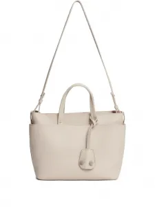 Кожаная сумка-тоут Fabiana Filippi, серый