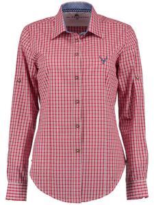 Традиционная блузка Прами средне-красного цвета OS-Trachten