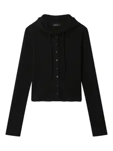 Худи на пуговицах Tout A Coup, черный