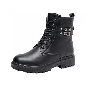 EGCHI Короткие женские ботинки Martin, черные