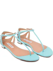 Сандалии на плоской подошве Aquazzura, синий