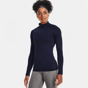 Футболка Under Armour ColdGear Authentics Mockneck long sleeve, синий