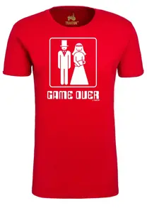 Logoshirt Футболка "Game Over" с забавным принтом, красный