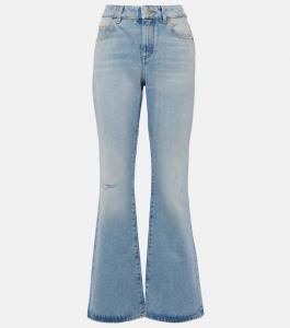 Расклешенные джинсы Balmain, Bleu Jeans