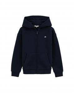 WE Fashion Толстовка с молнией в морском синем цвете