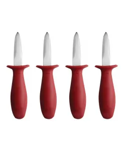 Набор из 4 ножей для устриц "Maine Man" Maine Man Seafood, красный