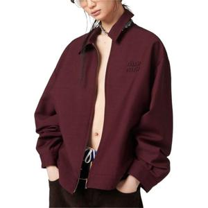 Куртка женская тёмно-красная MIU MIU