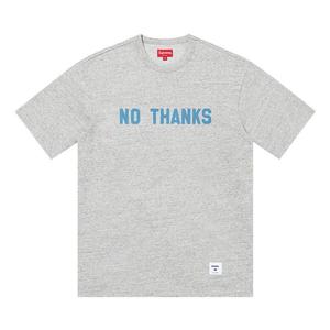 Топ Supreme No Thanks Short-Sleeve Top, Heather Grey