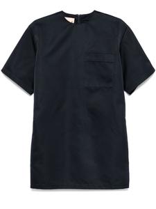 Plan C атласное платье мини, синий