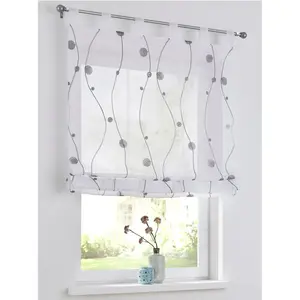 Тюль на петлях Heine Home, Weiß-grau