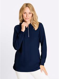 Sieh an! Длинная толстовка темно-синего цвета