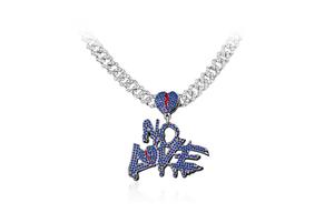 Унисекс-кулон из сплава Inkopper, серебристо-голубой