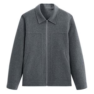 PEACEBIRD MEN Куртка мужская серая, Batch 1 Lapel Moderate Pilot