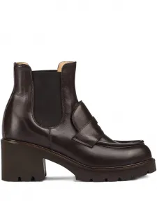 Ботинки с элементами лоферов Doucal's, коричневый