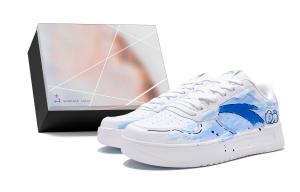 ANTA Мужские расслабленные нескользящие амортизирующие низкие скейтерские кроссовки White Blue - White Blue (в коробке), цвет White Blue (Box)