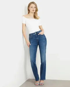 Брюки прямого кроя Guess, темно-синий