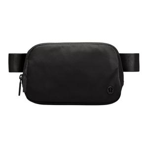 Lululemon Нейлоновая поясная сумка унисекс черная, Black