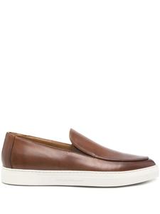 Кожаные кроссовки Emporio Armani, коричневый