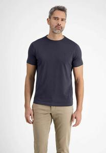Футболка LERROS Basic T-shirt, Navy Grau/Mottled Grey